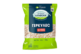Хлопья Геркулес Гудвилл цельнозерновые 450г