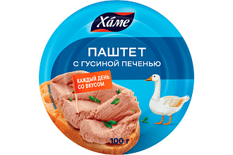 Паштет HAME с гусиной печенью ж/б 100г