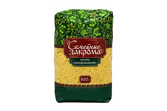 Пшено шлифованное "Семейные закрома" 800гр