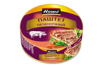 Паштет печеночный 250гр. ж/б Hame Хаме