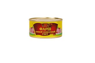 Фарш свиной сосисочный 325гр ГОСТ СССР