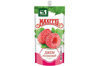 Джем Малиновый 300гр/16. Махеев Дой-пак