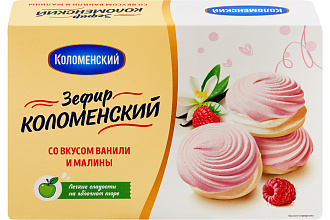 Зефир Коломенский со вкусом ванили и малины 250г