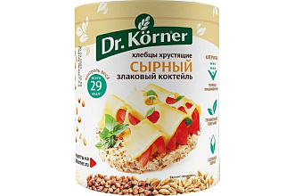 Хлебцы DR.Korner 100г Злаковый коктейль Сырный