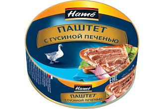 Паштет с гусиной печенью 250гр. ж/б Hame Хаме