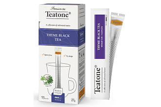 Черный чай с чабрецом, TEATONE, (15ШТ*1,8г), Пачка